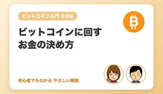 ビットコインに回すお金の決め方（失ってもよい額の考え方）