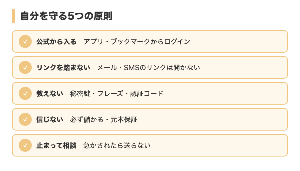 自分を守る5つの原則